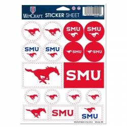 Southern Methodist University Mustangs - 5x7 Sticker Sheet