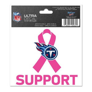 Tennessee Titans Breast Cancer Awareness Support - 3x4 Ultra Decal at  Sticker Shoppe