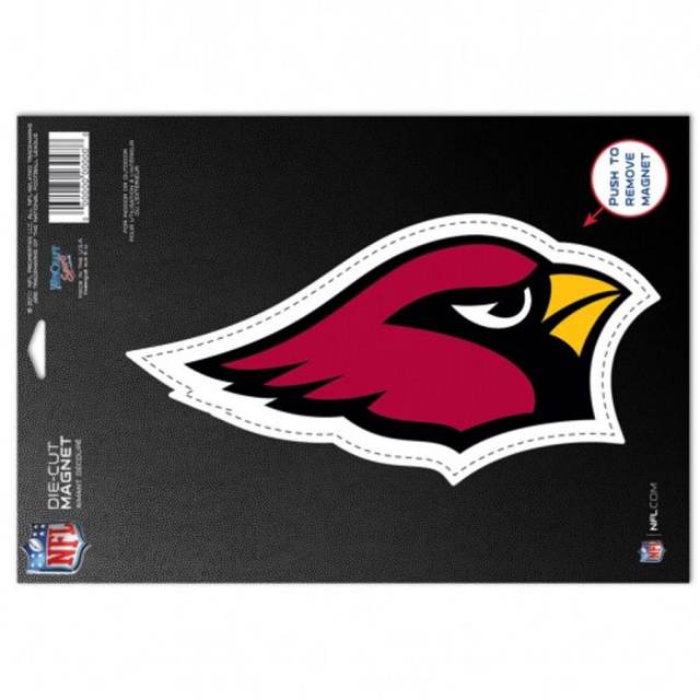 Arizona Cardinals "BIG RED" logo with Word-type Die-Cut MAGNET