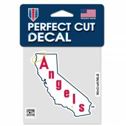 California Angels Retro Logo - 4x4 Die Cut Decal