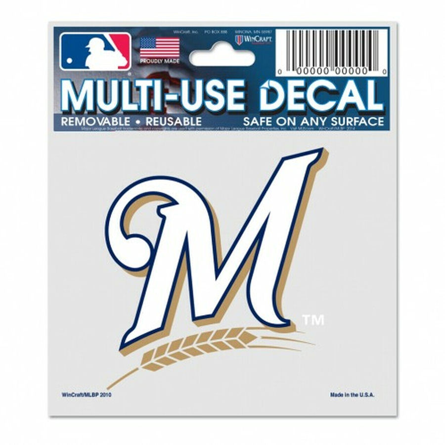 Milwaukee Brewers M Logo - 3x4 Ultra Decal at Sticker Shoppe