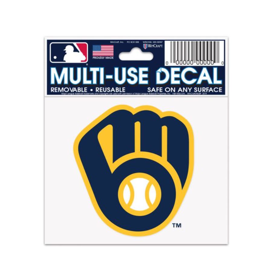 Milwaukee Brewers - 3x4 Multi Use Decal at Sticker Shoppe