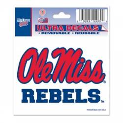 University Of Mississippi Ole Miss Rebels - 3x4 Ultra Decal