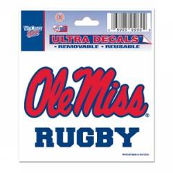 University Of Mississippi Ole Miss Rebels Rugby - 3x4 Ultra Decal