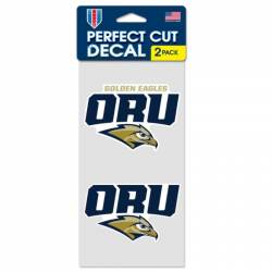 Oral Roberts University Golden Eagles - Set of Two 4x4 Die Cut Decals