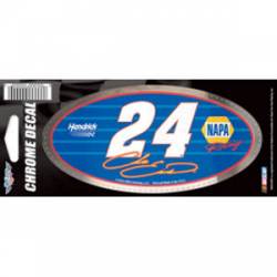 Chase Elliot #24 Napa Racing - 3x7 Oval Chrome Decal