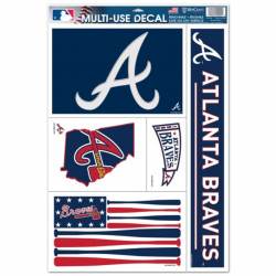 Atlanta Braves - Set of 5 Ultra Decals