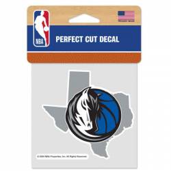 Dallas Mavericks Home State Texas - 4x4 Die Cut Decal