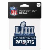 New England Patriots 5 Time Super Bowl Champions - 8x8 Full Color Die Cut  Decal at Sticker Shoppe