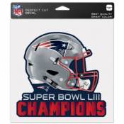 New England Patriots 6 Time Super Bowl Champions - Die Cut Vinyl Sticker