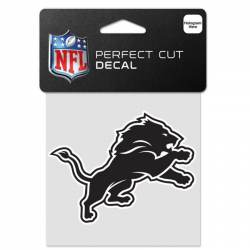 Detroit Lions Black & White Logo - 4x4 Die Cut Decal