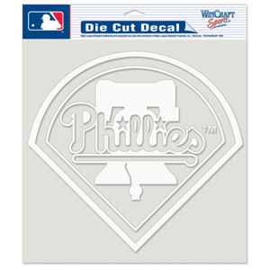 Philadelphia Phillies Retro - 8x8 Full Color Die Cut Decal at Sticker Shoppe