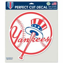 New York Yankees Top Hat - 8x8 Full Color Die Cut Decal