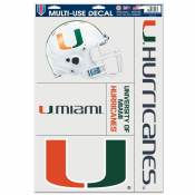 University Of Miami Hurricanes - Set of 5 Ultra Decals