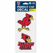 Illinois State University Redbirds - Set of Two 4x4 Die Cut Decals