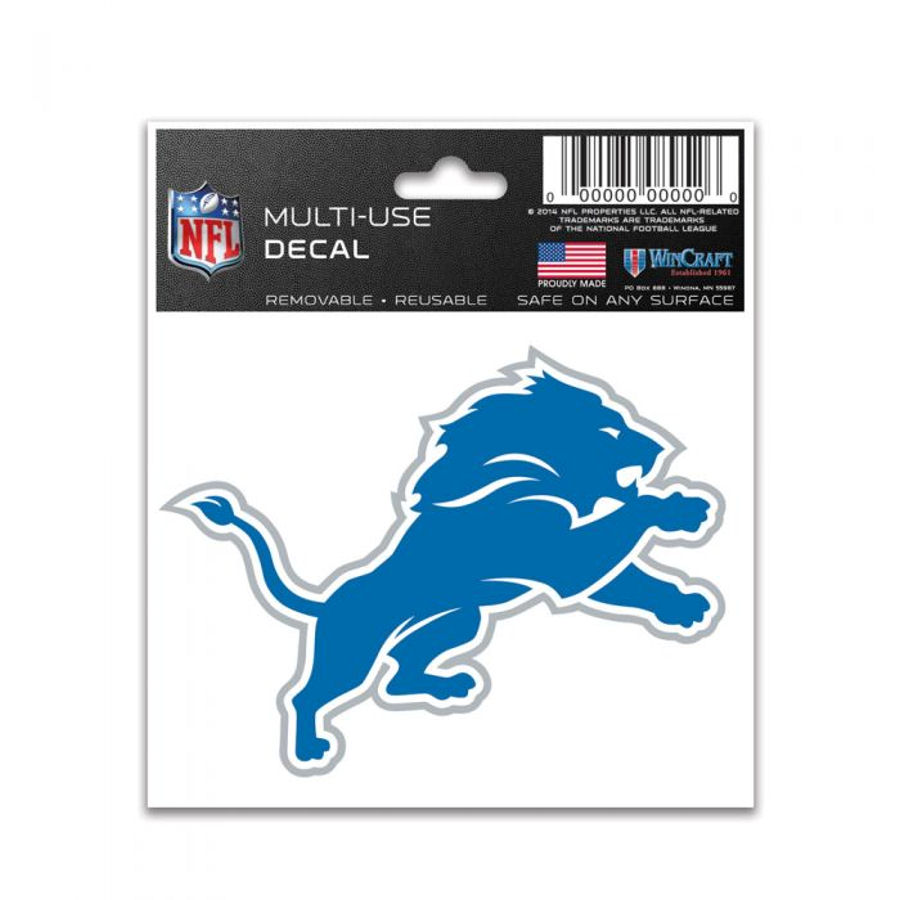 Detroit Lions - 3x3 Static Window Cling at Sticker Shoppe