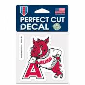 University Of Arkansas Razorbacks Retro - 4x4 Die Cut Decal