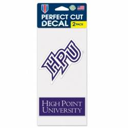 High Point University Panthers - Set of Two 4x4 Die Cut Decals