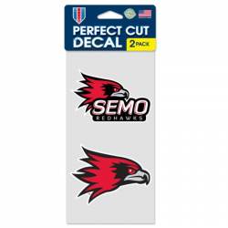 Southeast Missouri State University Redhawks 2020 Logo - Set of Two 4x4 Die Cut Decals
