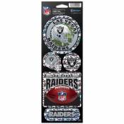 Las Vegas Raiders - Set Of 5 Prismatic Sticker Sheet