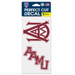 Alabama A&M University Bulldogs - Set of Two 4x4 Die Cut Decals