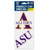 Alcorn State University Braves - Set of Two 4x4 Die Cut Decals