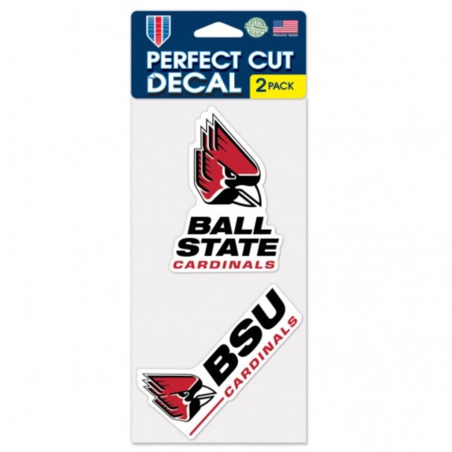 Ball State University Cardinals - Set of Two 4x4 Die Cut Decals at ...