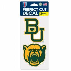 Baylor University Bears - Set of Two 4x4 Die Cut Decals