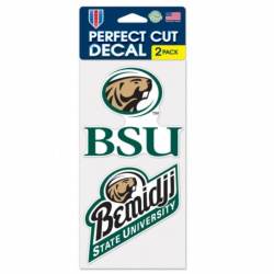 Bemidji State University Beavers - Set of Two 4x4 Die Cut Decals
