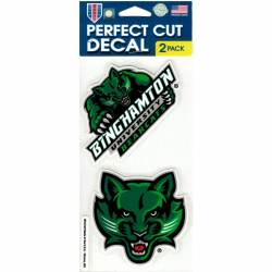 Binghamton University Bearcats - Set of Two 4x4 Die Cut Decals