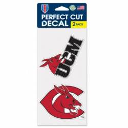 University Of Central Missouri Mules - Set of Two 4x4 Die Cut Decals