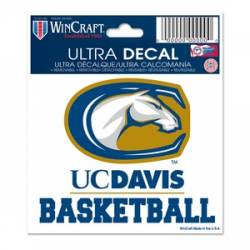 University Of California-Davis Basketball - 3x4 Ultra Decal