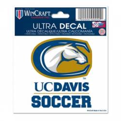 University Of California-Davis Soccer - 3x4 Ultra Decal