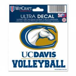 University Of California-Davis Volleyball - 3x4 Ultra Decal