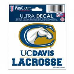 University Of California-Davis Lacrosse - 3x4 Ultra Decal