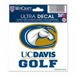 University Of California-Davis Golf - 3x4 Ultra Decal