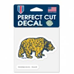 University Of California Golden Bears Retro - 4x4 Die Cut Decal