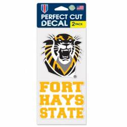 Fort Hays State University Tigers - Set of Two 4x4 Die Cut Decals
