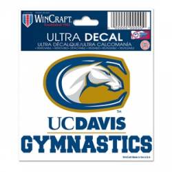 University Of California-Davis Gymnastics - 3x4 Ultra Decal