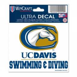 University Of California-Davis Swimming & Diving - 3x4 Ultra Decal