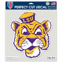 Louisiana State University LSU Tigers Retro Logo - 8x8 Full Color Die Cut Decal