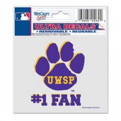 University Of Wisconsin-Stevens Point Pointers #1 Fan - 3x4 Ultra Decal