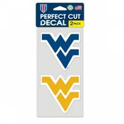 West Virginia University Mountaineers - Set of Two 4x4 Die Cut Decals
