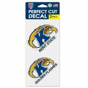 Kent State University Golden Flashes - Set of Two 4x4 Die Cut Decals