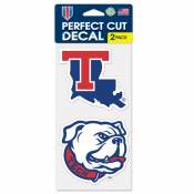 Louisiana Tech University Bulldogs - Set of Two 4x4 Die Cut Decals