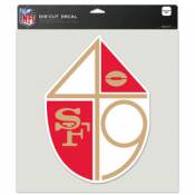 San Francisco 49ers Retro - 8x8 Full Color Die Cut Decal