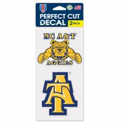 North Carolina A&T University Aggies - Set of Two 4x4 Die Cut Decals