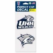 University Of New Hampshire Wildcats - Set of Two 4x4 Die Cut Decals