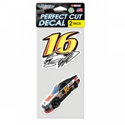 Greg Biffle #16 - Set of Two 4x4 Die Cut Decals