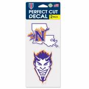 Northwestern State University Demons - Set of Two 4x4 Die Cut Decals